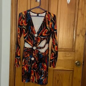 Sexy Artsy Vacation Club Dress